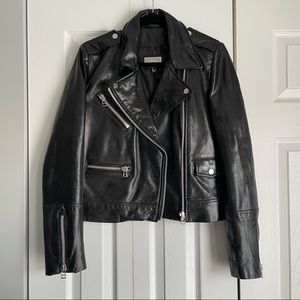 MNG Genuine leather black Moto jacket M